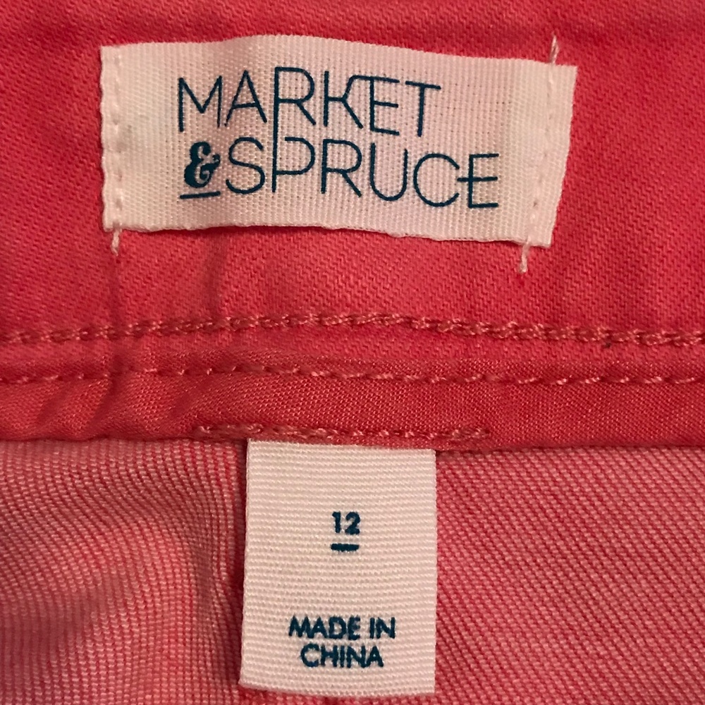 MARKET & SPRUCE Pink Shorts Dylan Women’s Size 12 NWT - Picture 5 of 16